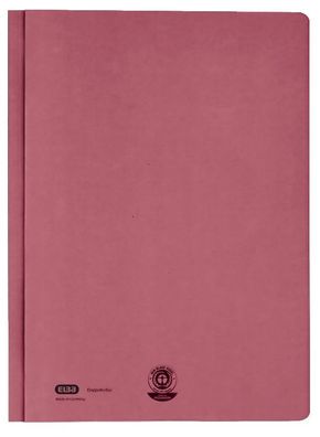 Elba 100421222 Hefter Zweifalz - A4, kfm. und Amtsheftung, Manilakarton 320 g/qm, rot