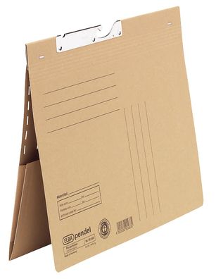 Elba 100570027 Pendelhefter m. Dehntasche - kfm. Heftung, Natronkarton, A4, naturbrau