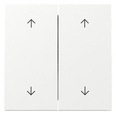 1St. Gira 329770 Wippe 2-fach Pfeile Flächenschalter Reinweiß