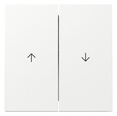 1St. Gira 329470 Wippe 2-fach Pfeil Flächenschalter Reinweiß