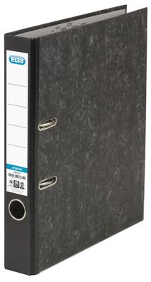 Elba 100081008 Ordner smart Original Wolkenmarmor, mit aufgeklebtem Rückenschild, Rüc