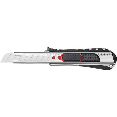 WEDO 787018 Cutter 2-in-1, Klinge: 18 mm, schwarz/rot