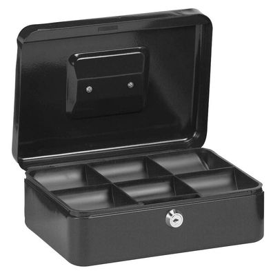 MAUL 56113-90 Geldkassette schwarz Maße: (B)250 x (T)191 x (H)90 mm