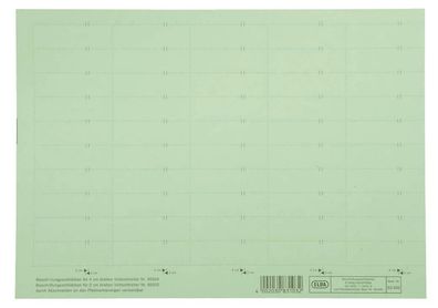 Elba 100420976 vertic® Beschriftungsschild für Registratur, 58 x 18 mm, grün, 50 Stüc