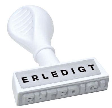 WEDO® 193 16 Stempel Text Erledigt - Abdruck 45 mm