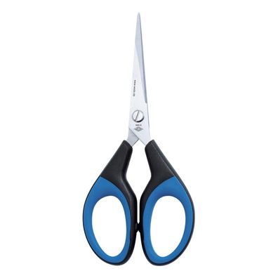 WEDO Schere Soft-Cut, spitz, L„nge: 152 mm, schwarz/blau