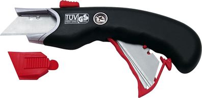 WEDO® 78815 Cutter Safety Profi - schwarz/rot, inkl. 5 Ersatzklingen