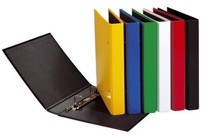 Pagna® 20407-02 Ringbuch Basic Colours - A5, 2-Bügel-Mechanik, Ring-Ø 20mm, weiß