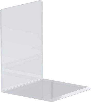 Maul 35135 05 Acryl Buchstütze - 100 x 130 x 100 mm, glasklar, 2er Pack