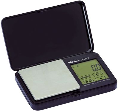 Maul 16115 90 Taschenwaage MAULpocket II - schwarz, 500g