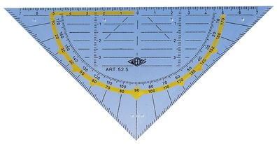 WEDO® 52 5 Geometrie-Dreieck ohne Griff, 160 mm