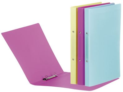 Pagna® 20901-13 Ringbuch LucyColours - A4, 2-Ring, Ring-Ø 13 mm, hellblau transluzen