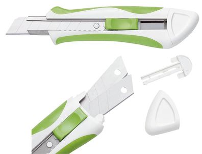 Wedo 78 92118 Cutter - 18 mm, grün/weiß