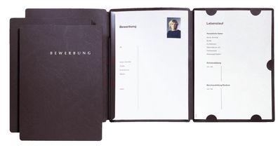 Pagna® 22016-04 Bewerbungsset Select - schwarze, 3-teilig, Klemmschiene und Halbmonds