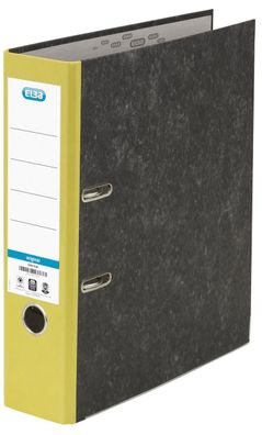 Elba 100023247 Ordner smart Original Wolkenmarmor, mit aufgeklebtem Rückenschild, Rüc