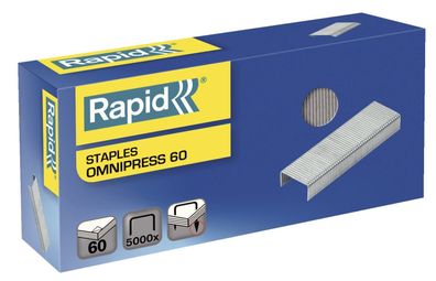 Rapid 5000562 Heftklammern Omnipress 60 verzinkt, 5000 Stück
