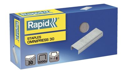 Rapid 5000560 Heftklammern Omnipress 30 verzinkt, 5000 Stück