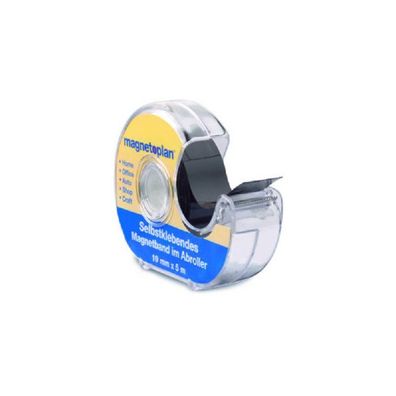 magnetoplan Magnetband im Spender, selbstklebend, schwarz