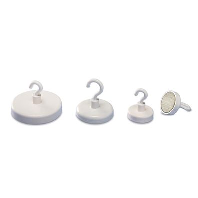 magnetoplan Hakenmagnet, weiá, Durchmesser: 47 mm