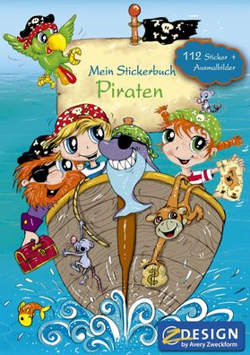 Avery Zweckform® 57797 Z-Design 57797, Kinder Sticker Spielbuch A5, Pirat