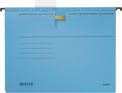 Leitz 1984-30-35 1984 Hängehefter ALPHA® - kfm. Heftung, Pendarec-Karton, 5 Stück, bl