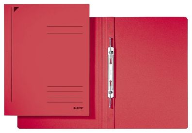 Leitz 3040-00-25 Spiralhefter - A4, 250 Blatt, kfm. Heftung, Recycling-Karton, rot