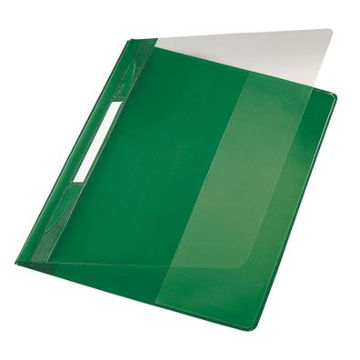 LEITZ Schnellhefter Exquisit, DIN A4 šberbreite, PVC, gr?n