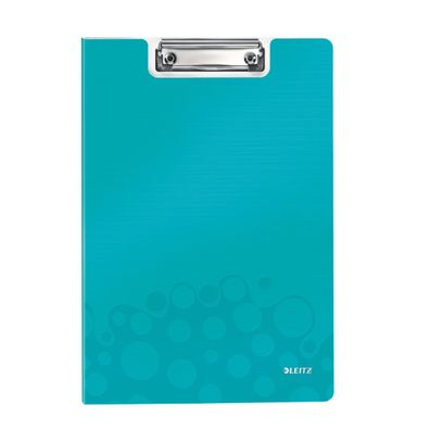 LEITZ 4199-00-51 Klemmbrett-Mappe WOW, DIN A4, Polyfoam, eisblau