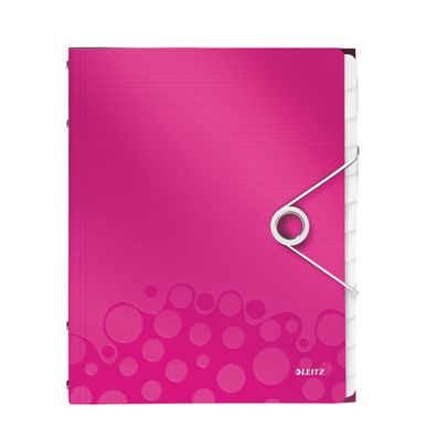 LEITZ Ordnungsmappe WOW, DIN A4, PP, 12 F„cher, ink-metallic