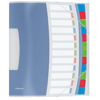Esselte Ordnungsmappe VIVIDA, A4, PP, 12 F„cher, mehrfarbig