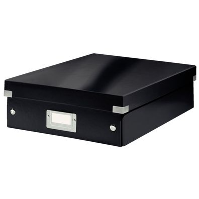 LEITZ Organisationsbox Click & Store WOW, groá, schwarz
