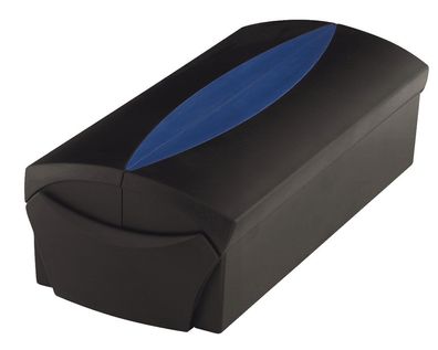 HAN 2000-34 Visitenkartenbox VIP-Set - für 500 Visitenkarten, Box+Etui, schwarz-blau