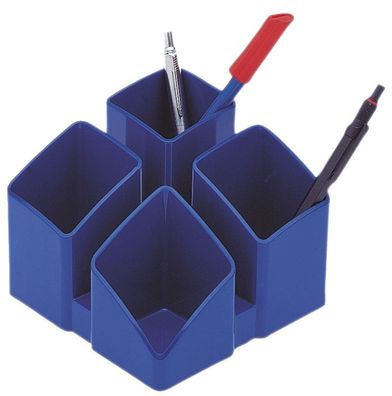 HAN 17450-14 Schreibtisch-Köcher SCALA - 4 Fächern, blau