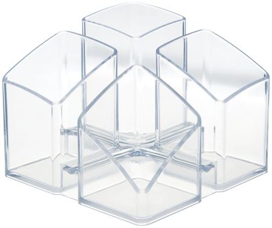HAN 17450-23 Schreibtisch-Köcher SCALA - 4 Fächern, transparent-klar