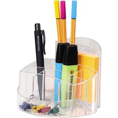 HAN Multik”cher RONDO, 9 F„cher, glasklar/transparent