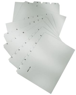 HAN 985 Register A - Z, DIN A5 quer, 25-teilig, für Karteibox, Karteikästen/Tröge, gr