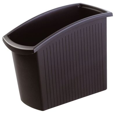 HAN 1840-13 Papierkorb MONDO - 18 Liter, rechteckig, ergonomisch schlank, schwarz