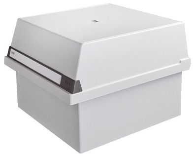 HAN 954-11 Karteikasten A4 quer, für 1300 Karten, lichtgrau