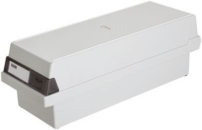 HAN 957-11 Karteikasten A7 quer für 1300 Karten lichtgrau