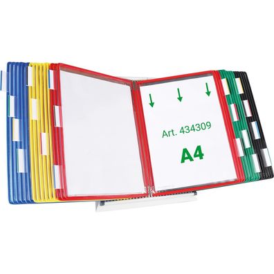 tarifold tdisplay Tischst„nder Metall, inkl. 30 Sichttafeln