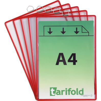 tarifold tview H„ngesichttafel, DIN A4, rot