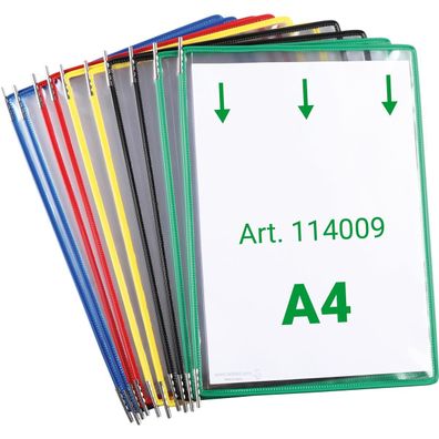 tarifold 114009 tdisplay Drehzapfentafel, DIN A4, farbig sortiert