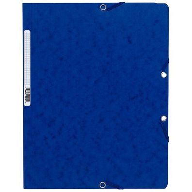 Exacompta 5512E Eckspannermappe DIN A4 Karton blau