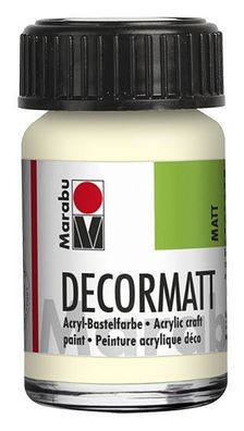 Marabu 1401 39 271 Decormatt Acryl, Elfenbein 271, 15 ml