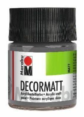 Marabu 1401 05 278 Decormatt Acryl, Hellgrau 278, 50 ml