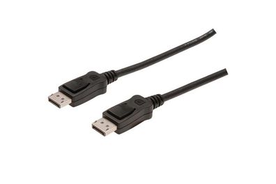 AK-340103-050-S DisplayPort Anschlusskabel, DP St/St, 5.0m, m/Verriegelung, DP, 1.1a