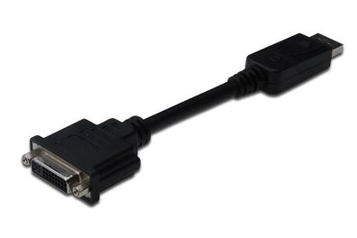 Digitus AK-340409-001-S Digitus DisplayPort - DVI Adapt/ Konverter, DP-DVI, 15cm, sch