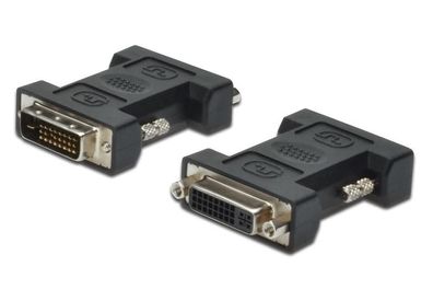 AK-320502-000-S DVI Adapter, DVI(24 + 1) - DVI(24 + 5) St/Bu, DVI-D Dual Link, sw