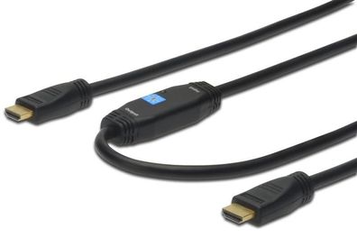 AK-330118-200-S HDMI High Speed Anschlusskabel, Typ A, m/ amp. St/St, 20.0m, m/Ethern