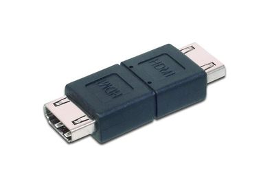 AK-330500-000-S HDMI Adapter, Typ A Bu/Bu, Ultra HD 60p, sw